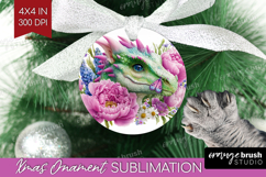 Floral Dragon Ornament PNG - Fantasy PNG Sublimation Product Image 1