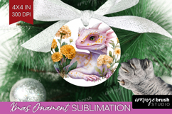 Floral Dragon Ornament PNG - Fantasy PNG Sublimation Product Image 1