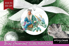 Floral Dragon Ornament PNG - Fantasy PNG Sublimation Product Image 1