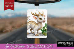 Floral Dragon Air Freshener PNG - Fantasy PNG Sublimation Product Image 1