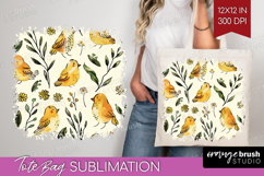 Floral Animals Tote Bag - Farm Animals Tote Bag PNG Product Image 1
