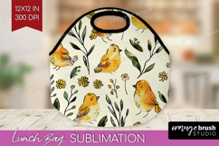 Floral Animals Lunch Bag - Farm Animals Lunch Bug PNG Product Image 1