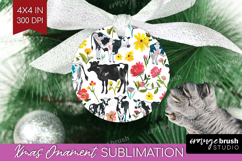 Floral Animals Ornament PNG - Farm Animals PNG Sublimation Product Image 1