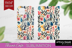 Floral Animals Phone Case PNG - Farm Animals Case PNG Product Image 1