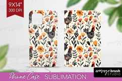 Floral Animals Phone Case PNG - Farm Animals Case PNG Product Image 1