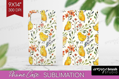 Floral Animals Phone Case PNG - Farm Animals Case PNG Product Image 1