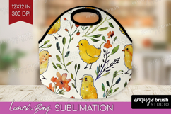 Floral Animals Lunch Bag - Farm Animals Lunch Bug PNG Product Image 1