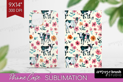 Floral Animals Phone Case PNG - Farm Animals Case PNG Product Image 1