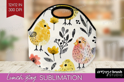 Floral Animals Lunch Bag - Farm Animals Lunch Bug PNG Product Image 1