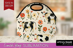 Floral Animals Lunch Bag - Farm Animals Lunch Bug PNG Product Image 1