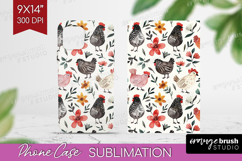 Floral Animals Phone Case PNG - Farm Animals Case PNG Product Image 1