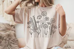 Wildflower Bloom Svg, Flower Meadow SVG, Flowers Svg Product Image 4