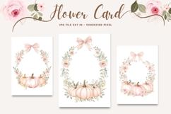 Flower Card Floral Border Card Printable Gift Card_6 Product Image 1