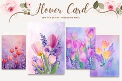 Flower Card Floral Card Printable Birthday Greeting Card_1 Product Image 1