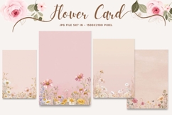 Flower Card Floral Card Printable Birthday Greeting Card_2 Product Image 1