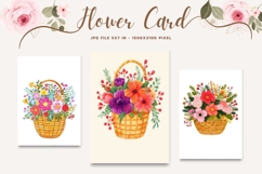 Flower Card Floral Border Card Printable Gift Card_5 Product Image 1
