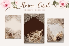 Flower Card Floral Border Card Printable Gift Card_7 Product Image 1