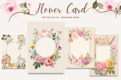 Flower Card Floral Card Printable Birthday Greeting Card_2 Product Image 1