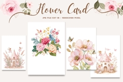 Flower Card Floral Card Printable Birthday Greeting Card_9 Product Image 1