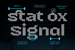 Bitcloid - Modern Futuristic Digital Dot Font Product Image 2
