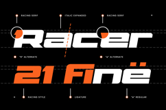 Fast Rogue - Modern Bold Expanded Italic Racing Sport Font Product Image 2