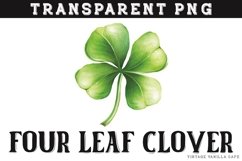 Four Leaf Clover St Patrick's Day Transparent PNG Product Image 1