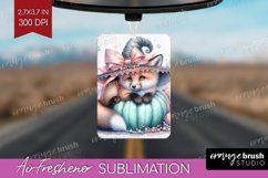 Fox Halloween Air Freshener PNG Coquette PNG Sublimation Product Image 1