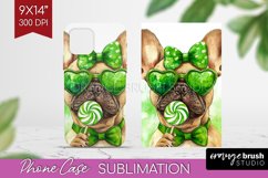 French Bulldog St. Patricks Day Dog Phone Case PNG Dog Case Product Image 1