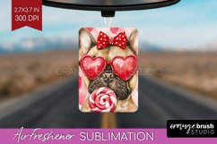 French Bulldog Valentine Air Freshener PNG Valentines Day Product Image 1