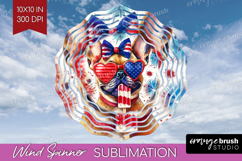 French Bulldog Dog Wind Spinner Sublimation PNG 4th Of July Product Image 1