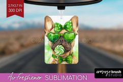 French Bulldog St. Patricks Day Dog Air Freshener PNG Dog Product Image 1