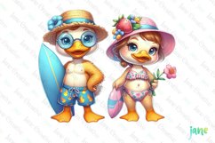 Funny Beach Animals Sublimation Clipart Product Image 1
