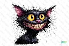 Funny Black Cats Sublimation Clipart Product Image 1