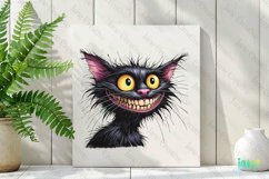 Funny Black Cats Sublimation Clipart Product Image 3