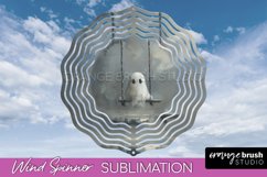 Halloween Wind Spinner - Cute Ghost Wind Spinner Sublimation Product Image 1