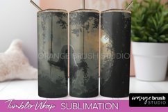 Ghost Tumbler Wrap - Vintage Halloween Tumbler Sublimation Product Image 1
