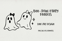 Funny Halloween Line Art Clipart SVG|PNG|EPS Product Image 1
