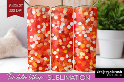 Glitter Texture Tumbler Wrap - Sparkle Glitter Tumbler PNG Product Image 1
