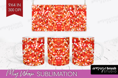 Glitter Texture Mug Wrap - Sparkle Glitter Mug PNG Product Image 1
