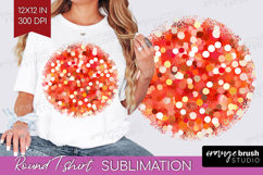 Glitter Texture Round Tshirt Background - Sparkle Glitter Product Image 1