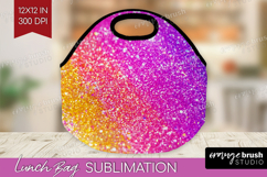 Glitter Texture Lunch Bag - Sparkle Glitter Lunch Bug PNG Product Image 1