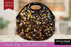 Glitter Texture Lunch Bag - Sparkle Glitter Lunch Bug PNG Product Image 1