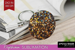 Glitter Texture Keychain PNG - Sparkle Glitter Keychain Product Image 1