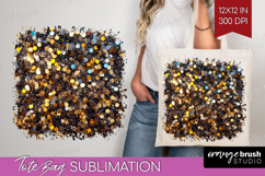 Glitter Texture Tote Bag - Sparkle Glitter Tote Bag PNG Product Image 1