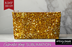 Glitter Texture Cosmetic Bag - Sparkle Glitter Makeup Bag Product Image 1