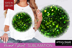 Glitter Texture Round Tshirt Background - Sparkle Glitter Product Image 1