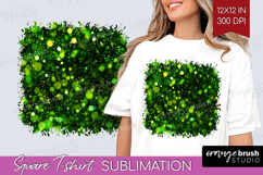 Glitter Texture Square Tshirt Background - Sparkle Glitter Product Image 1