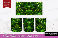 Glitter Texture Mug Wrap - Sparkle Glitter Mug PNG Product Image 1