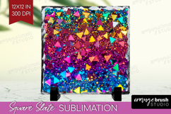 Glitter Texture Slate PNG - Sparkle Glitter Square Slate Product Image 1