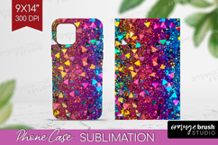 Glitter Texture Phone Case PNG - Sparkle Glitter Case PNG Product Image 1